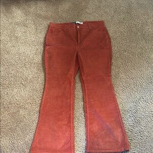 Women's Rust Corduroy Pants